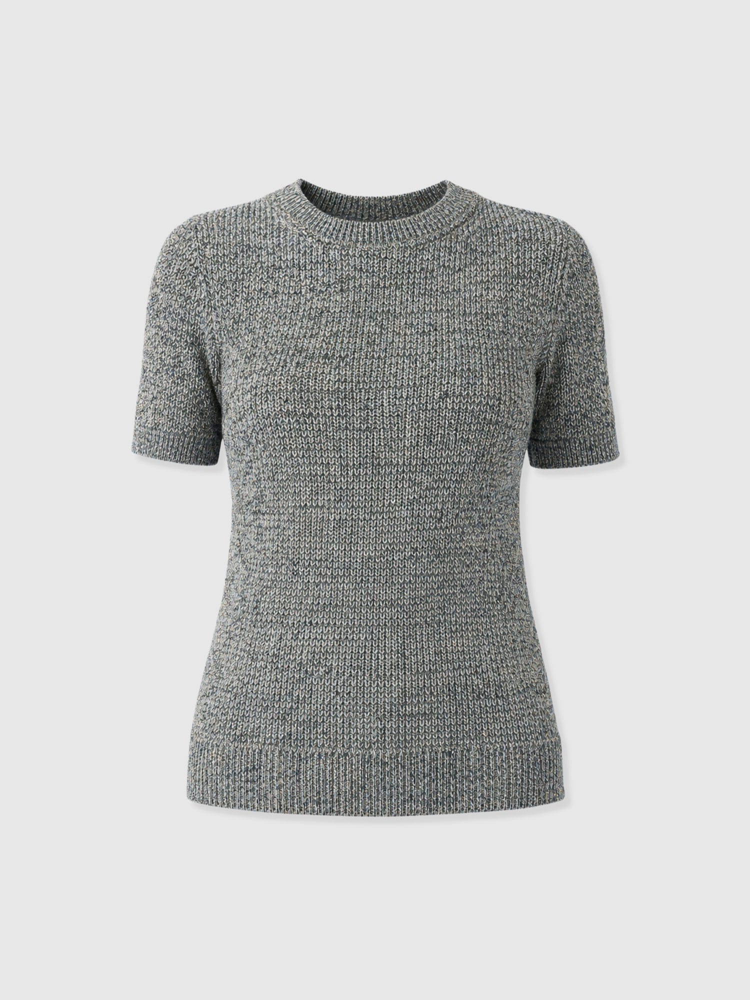 Blair Knit Tee - Black/Blue/Yellow - Women's Sweaters | Saint + Sofia® USA